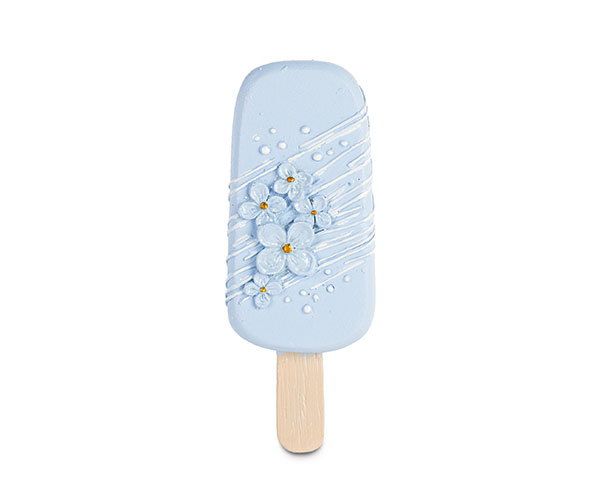 MAGNETE GELATO AZZ.FIORI GLITTER