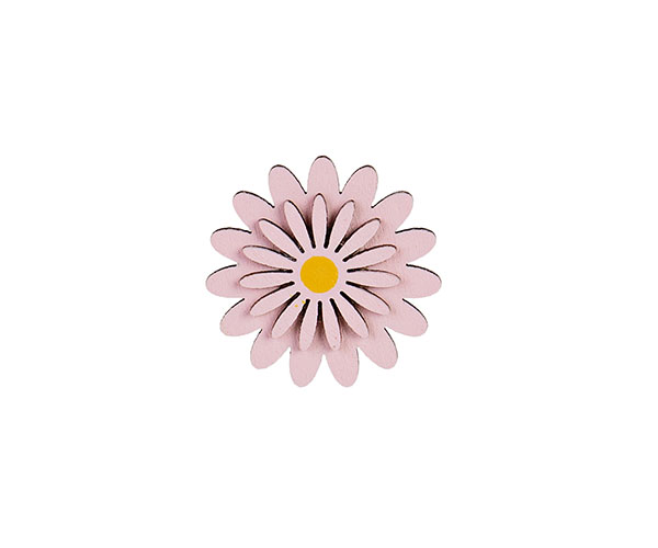 SET 12 FIORELLINI ROSA CON ADESIVO