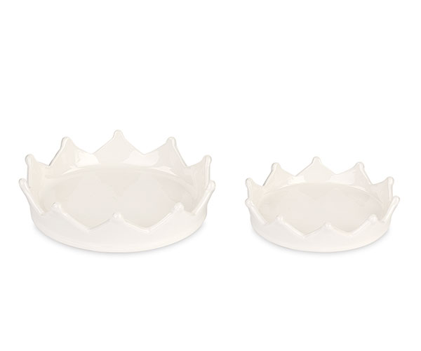 SET 2 CORONE SVUOTATASCHE BIANCO