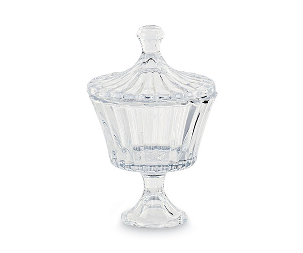 POTICHE VETRO 130X130XH.195 MM