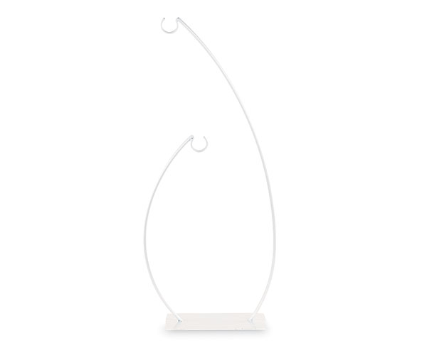 DISPLAY METALLO BIANCO 2 GANCI