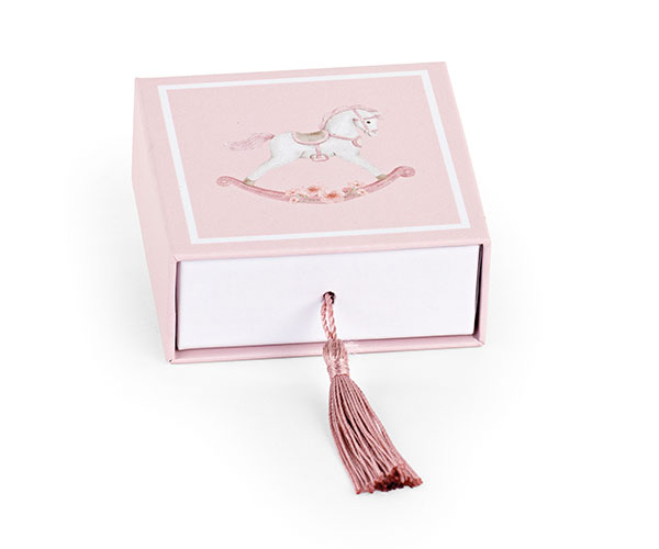 SCATOLA CAVALLINO ROSA CON NAPPA+INS.