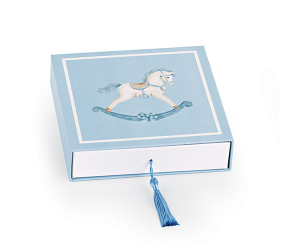 SCATOLA CAVALLINO AZZ. CON NAPPA+INS.