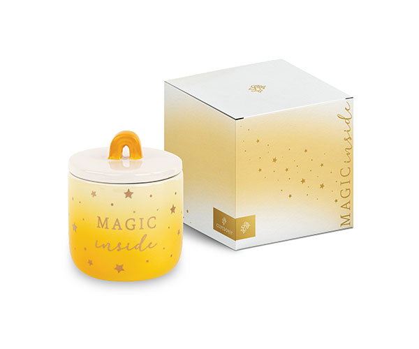CANDELA ARCOBALENO OCRA CON SCATOLA