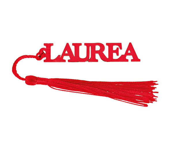 DECO LAUREA ROSSA CON NAPPA