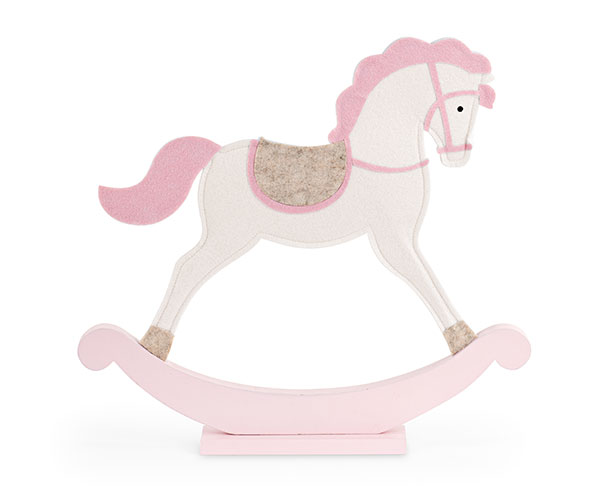 CAVALLINO DONDOLO ROSA FELTRO