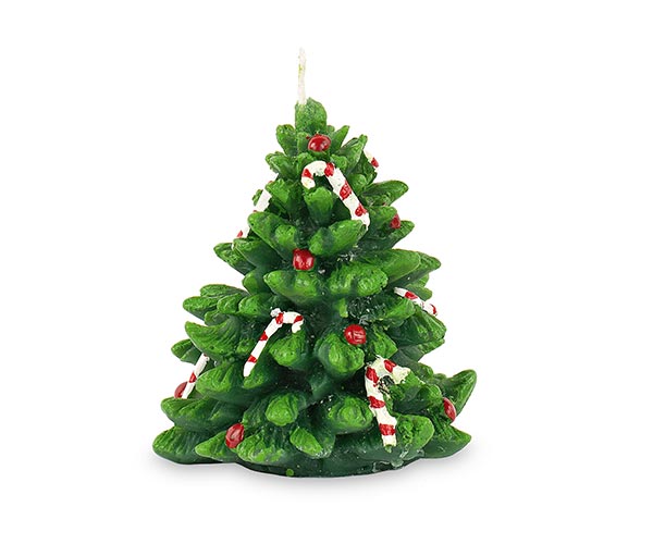 CANDELA ALBERO CON CANDIES H.100 MM