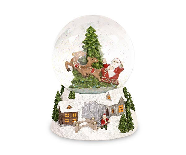 BOULE DE NEIGE BABBO CON MUSICA H.160 MM