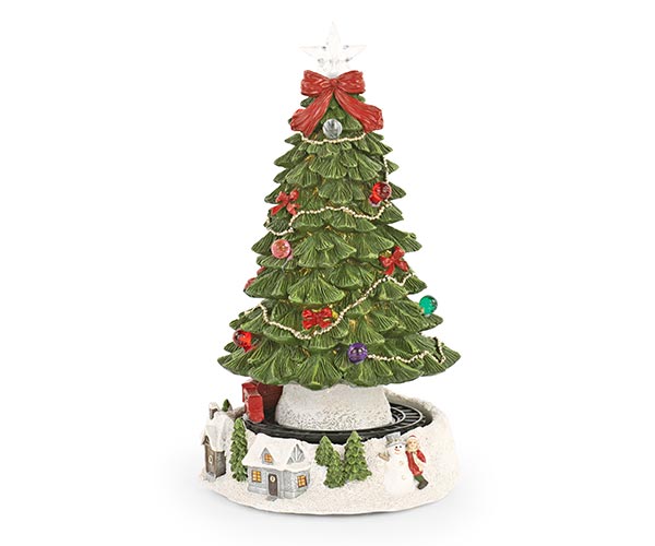 ALBERO CON TRENO CON MOV/LED/MUSIC H.310 MM