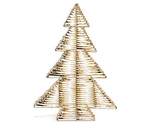 ALBERO ORO CON 960 MICRO LED H.1200 MM