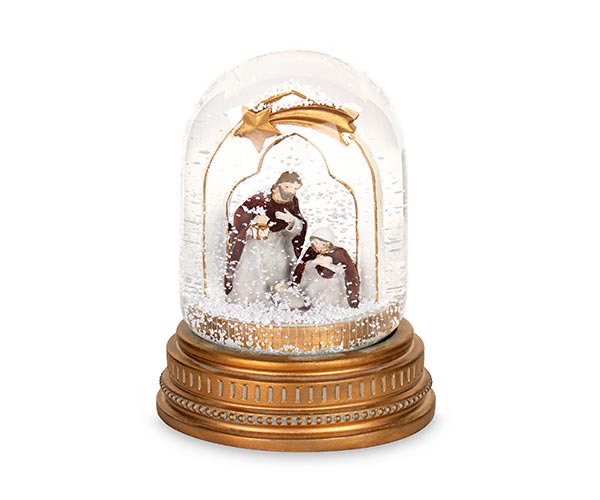 BOULE DE NEIGE NAT.CON ARCO CON SC D.105XH.125 MM
