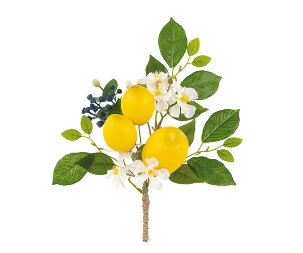 PICK CON 3 LIMONI E FIORI