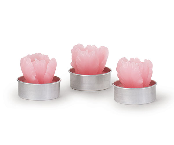 BOX 6 T-LIGHT TULIPANI ROSA