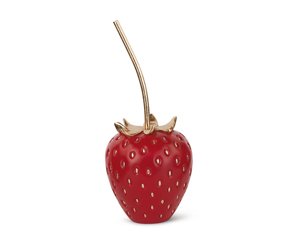 FRAGOLA POLIRESINA ROSSA/ORO