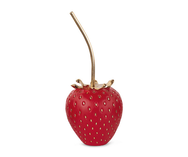 FRAGOLA POLIRESINA ROSSA/ORO