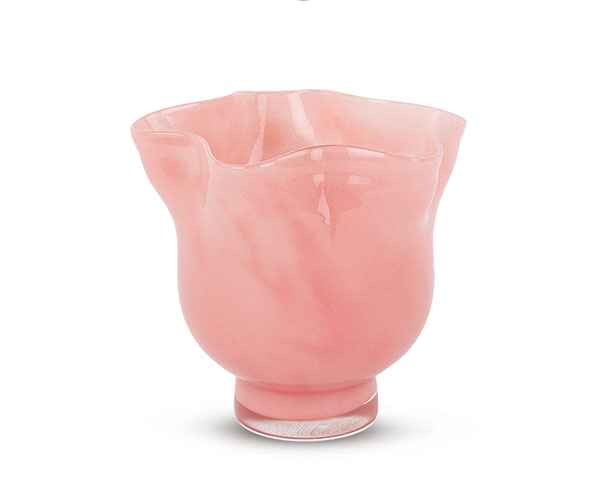 VASETTO VETRO ROSA SCURO