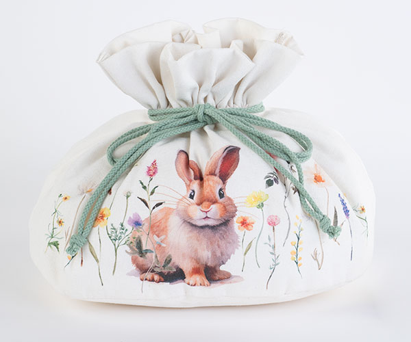 SACCO "IN BLOOM" CON CONIGLIETTO