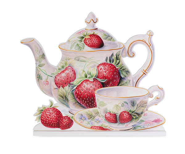 TEIERA CON TAZZA FRAGOLA