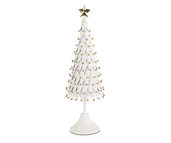 ALBERO METALLO BIANCO/ORO H.445 MM
