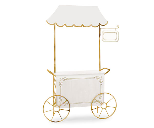 CARRETTO BIANCO/ORO 1490X390X2130 MM