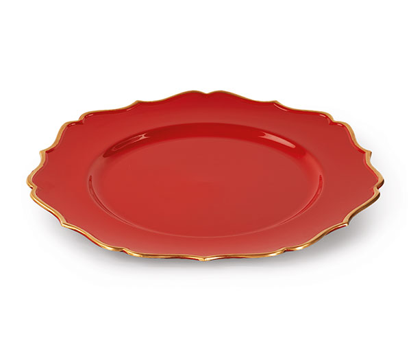 SOTTOPIATTO ROSSO-ORO D.325 MM