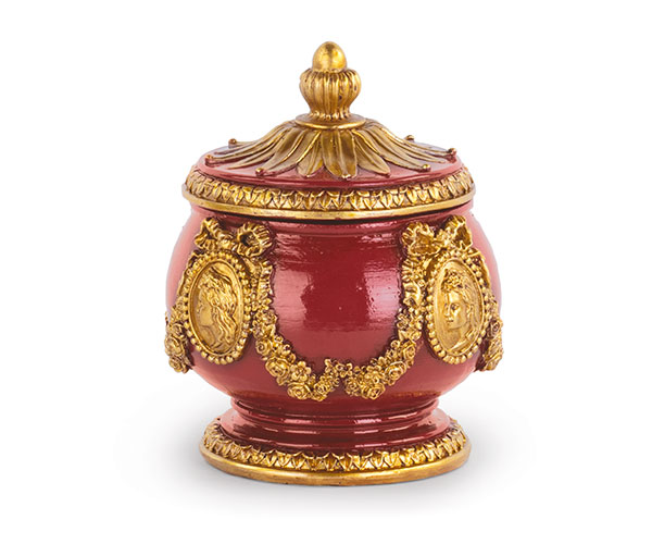 POTICHE CAMMEO BORDEAUX D.115XH.135 MM