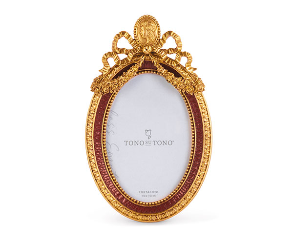 P.FOTO OVALE CAMMEO BORDEAUX 135XH.220 MM