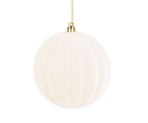 SFERA SPICCHI FLOC.AVORIO APP. D.100 MM