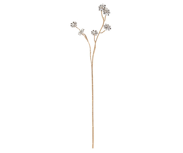 RAMO ORO CON FIORELLINI STRASS H.660 MM