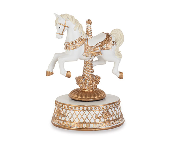 CAVAL.DONDOLO BIA/ORO CARILLON D.105XH.170 MM