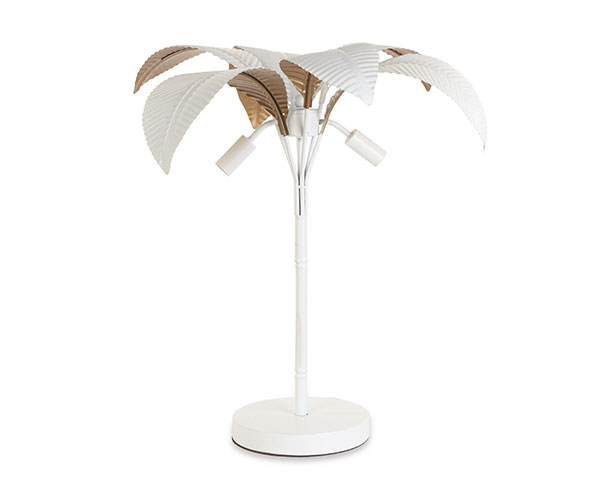LAMPADA PALMA BIANCA/ORO D.580XH.630 MM