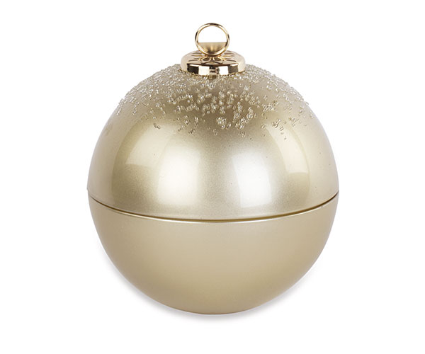 SFERA VETRO ORO CON CAND.CON SCAT. D.175 MM