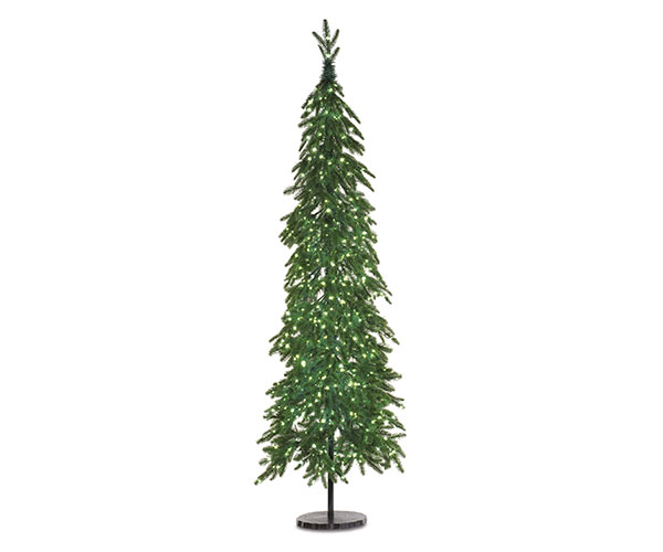 ALBERO LIVIGNO SLIM PE CON 800 LED 1029 TIPS  H.1800 D.750 MM