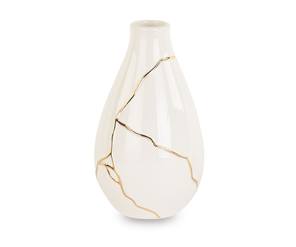 VASO KINTSUGI BIANCO H.165 MM