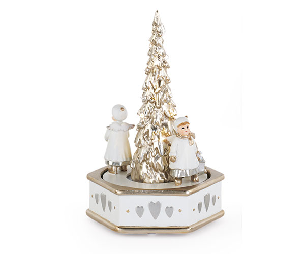 CARILLON ALBERO ORO CON LED +MOV. D.140XH.235 MM