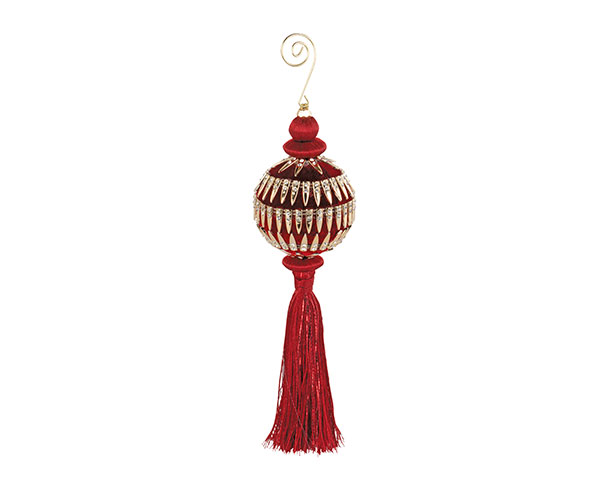 SFERA VEL.BORD-ORO CON NAPPA D.65XH.220 MM
