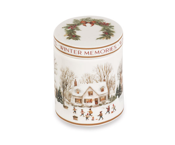 BARATTOLO CANDELA WINTER MEM. CON SCATOLA D.63XH.83 MM