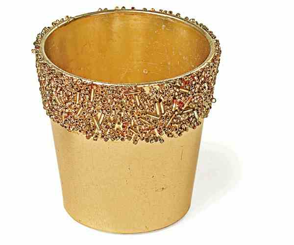 BICCHIERE ORO D.80XH.80 MM