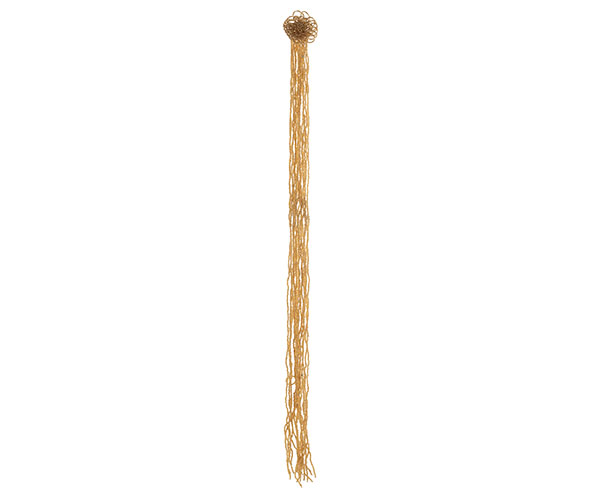 FILO PERLINE ORO CON FIORE L.1200 MM
