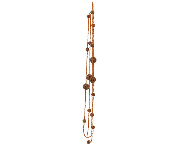 COLLANA PERLE BRONZO L.980 MM