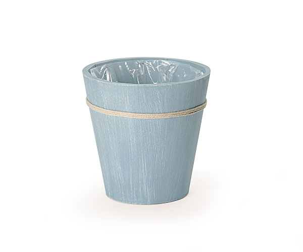 PORTAVASO LEGNO AZZURRO