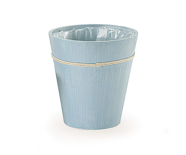 PORTAVASO LEGNO AZZURRO