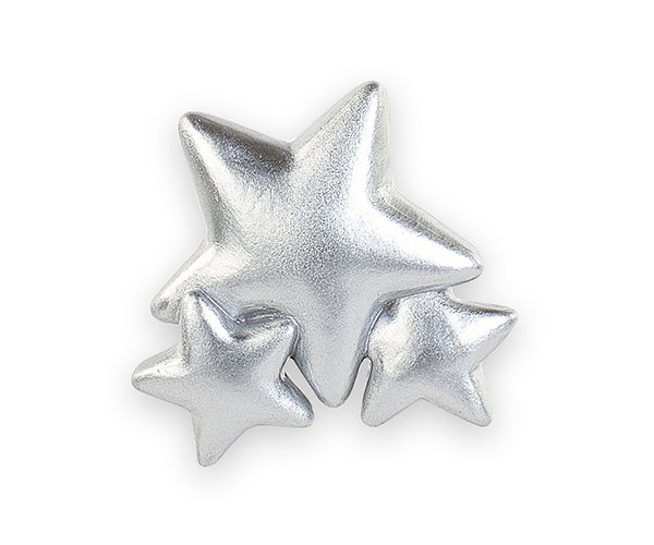 STELLINE ARGENTO CON MAGNETE
