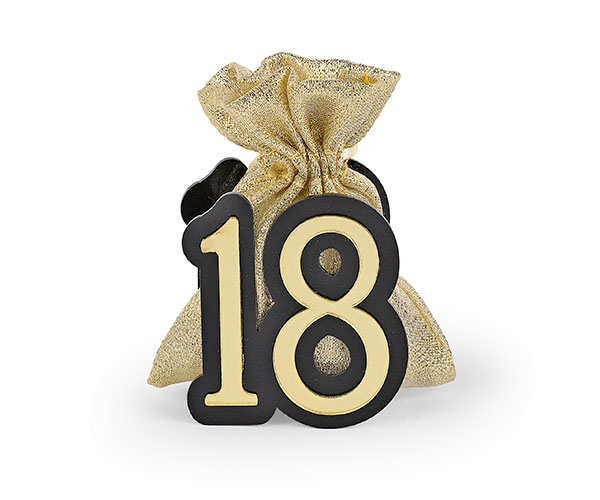 18 ORO/NERO CON SACCHETTO ORO