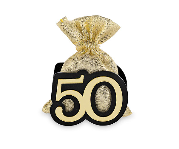 50 ORO/NERO CON SACCHETTO ORO