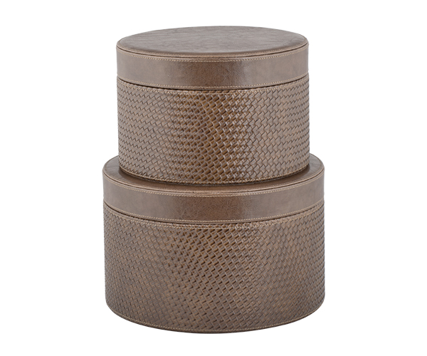 SET 2 CAPP.INTRECCIO MARRONE D.238XH.157 280XH.176 MM