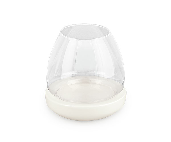 PORTACANDELA BIANCO ø 140XH.150 MM