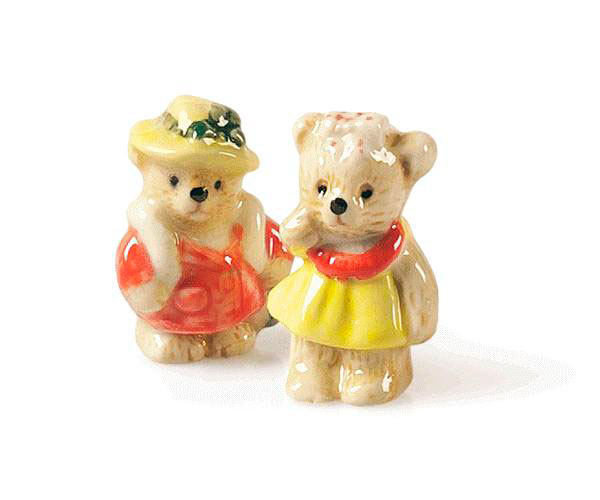 SET 4 ORSETTE IN PIEDI PORC. H.45 MM