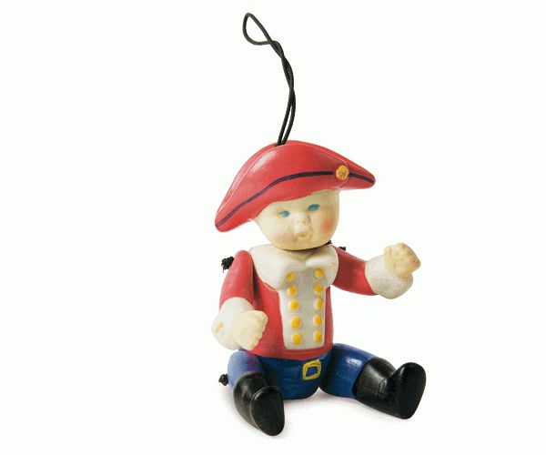 SOLDATINO ROSSO PORCELLANA H. 100 MM