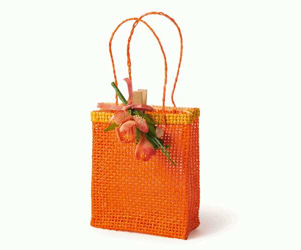 SACCHETTO C/PICK ARANCIO 80XH.85 MM